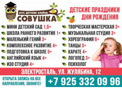 Детский клуб Совушка sovkidz